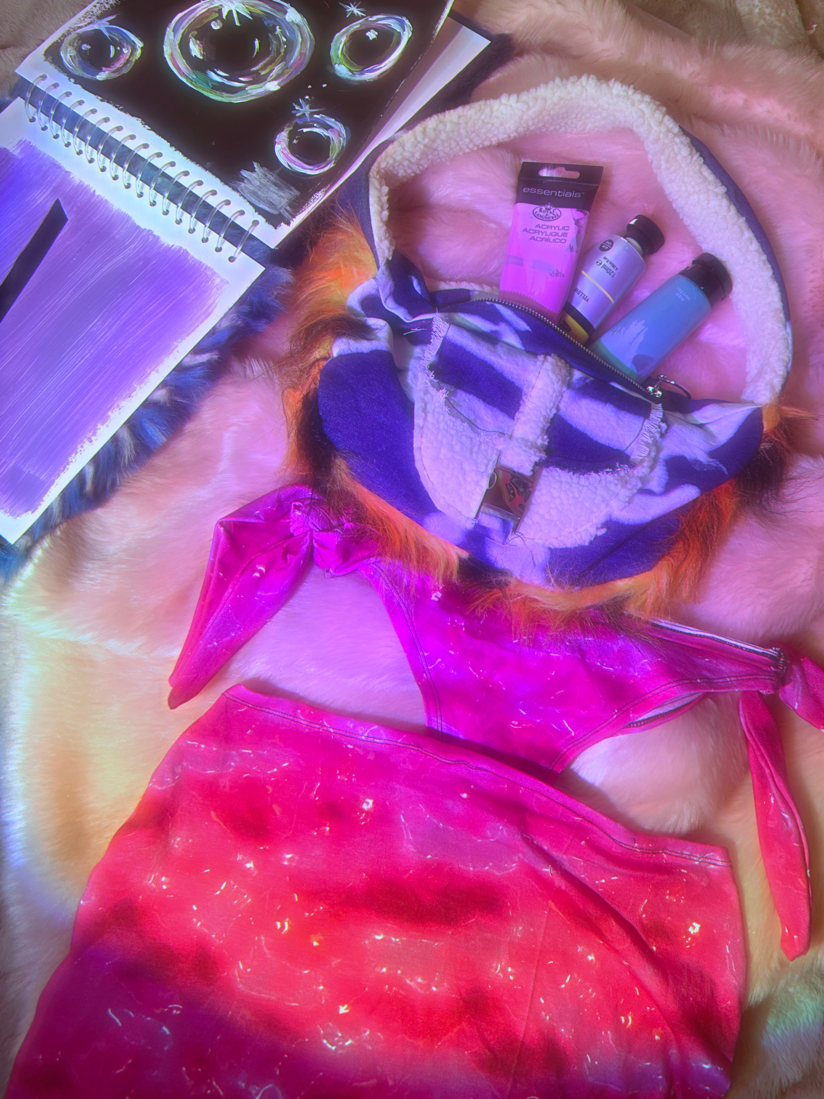 Toxic Pink Tie-Up Bubble Panties