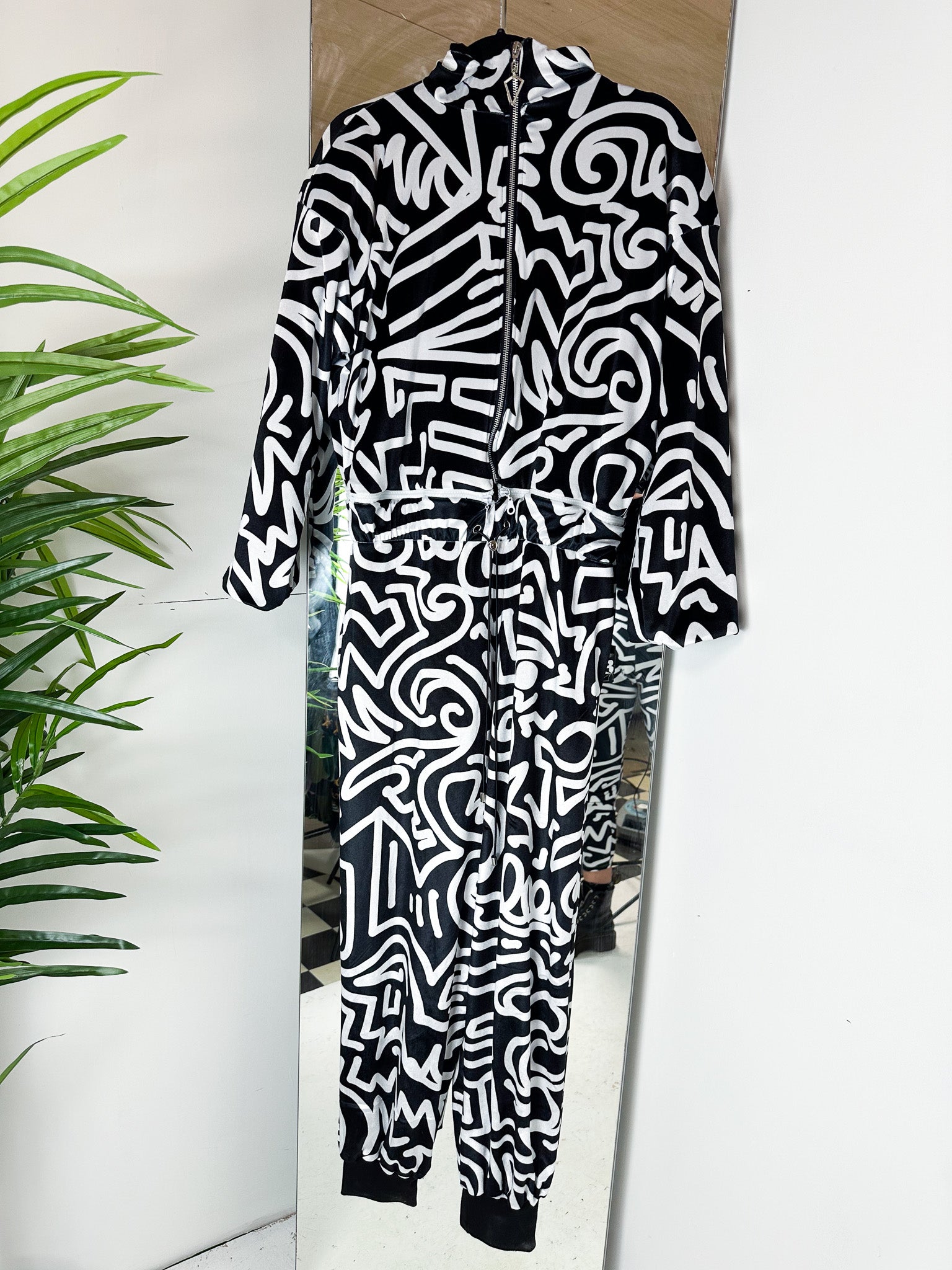 3 in 1 Abstract Velvet Tracksuit