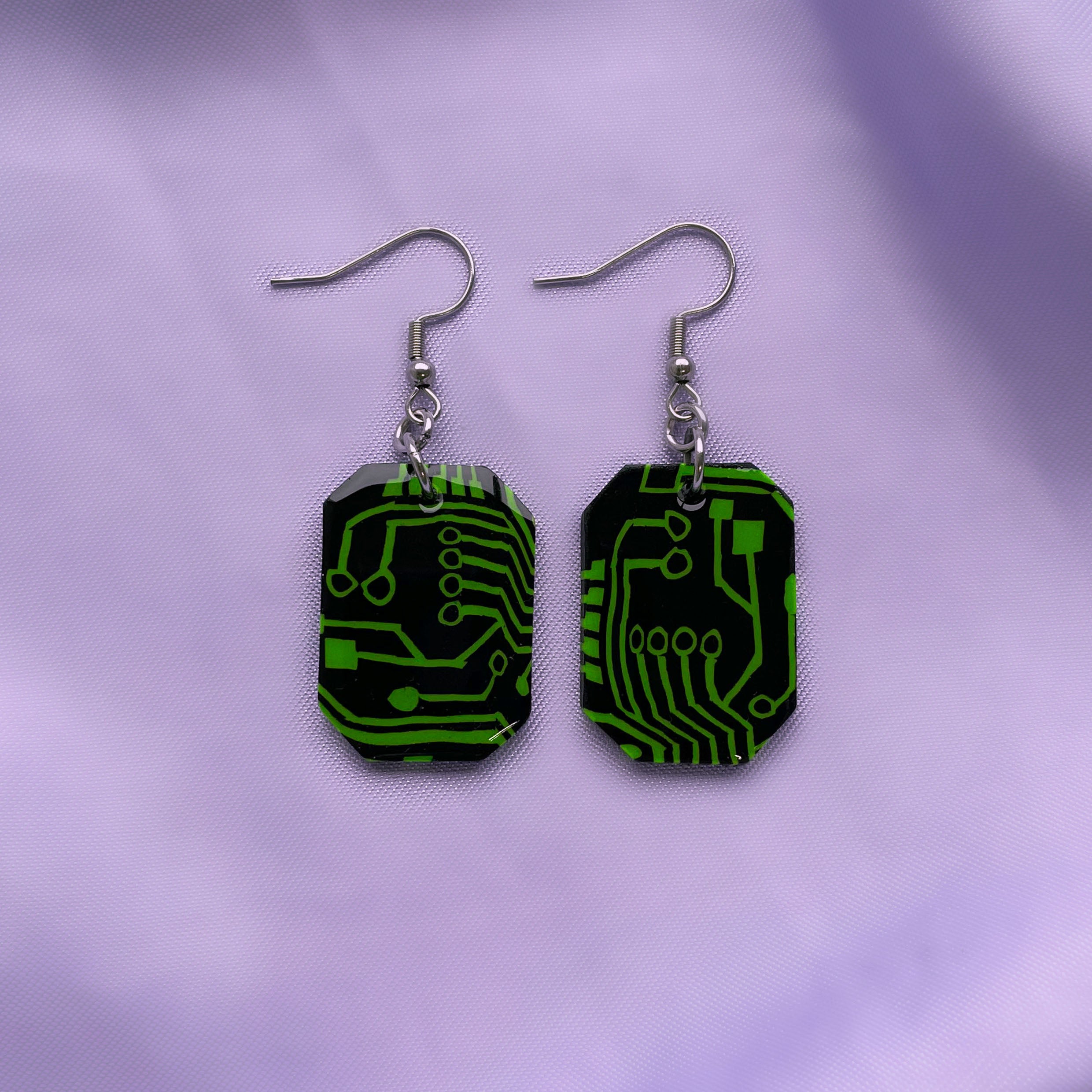 CLEO x Circuit Chip Earrings