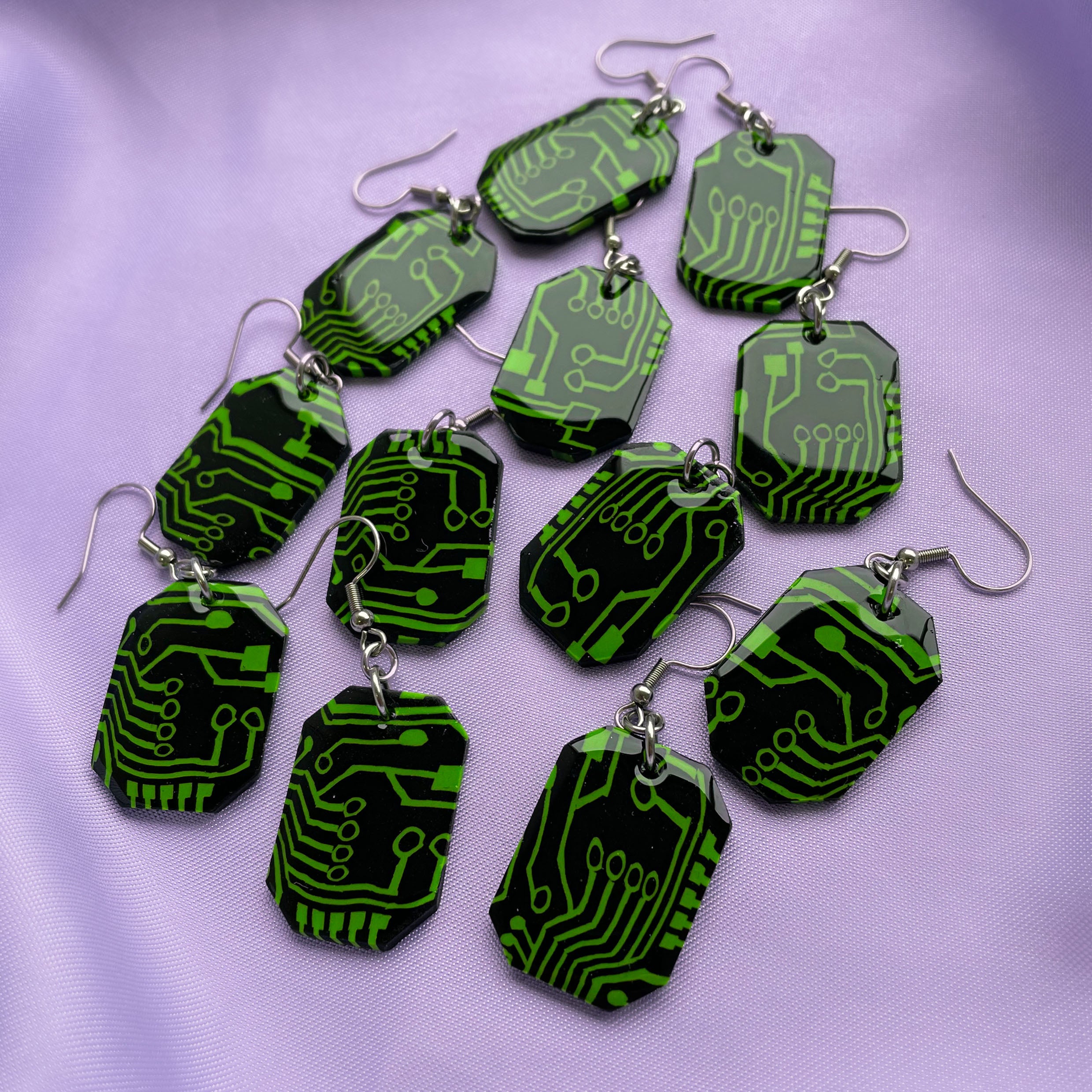 CLEO x Circuit Chip Earrings