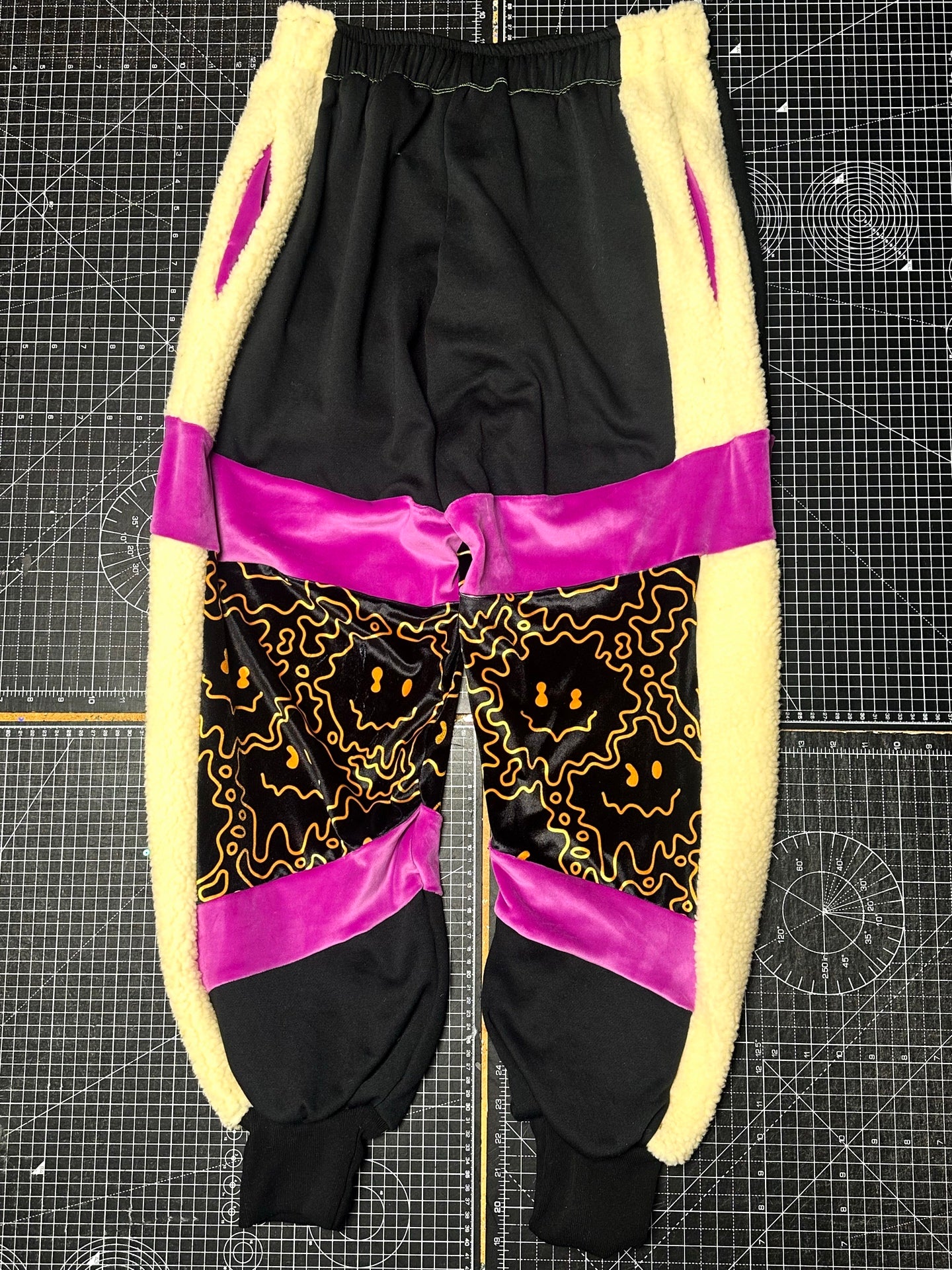 Magenta X Smiley Velour Tracksuit Bottoms (S)