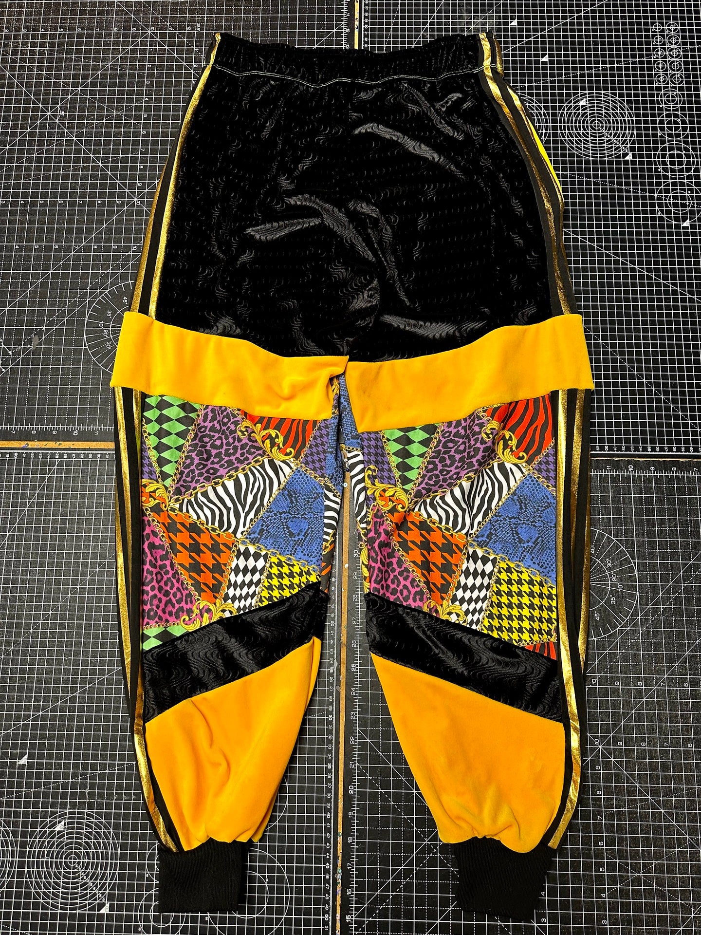 Yellow X ABFAB Velour Tracksuit Bottoms (L)