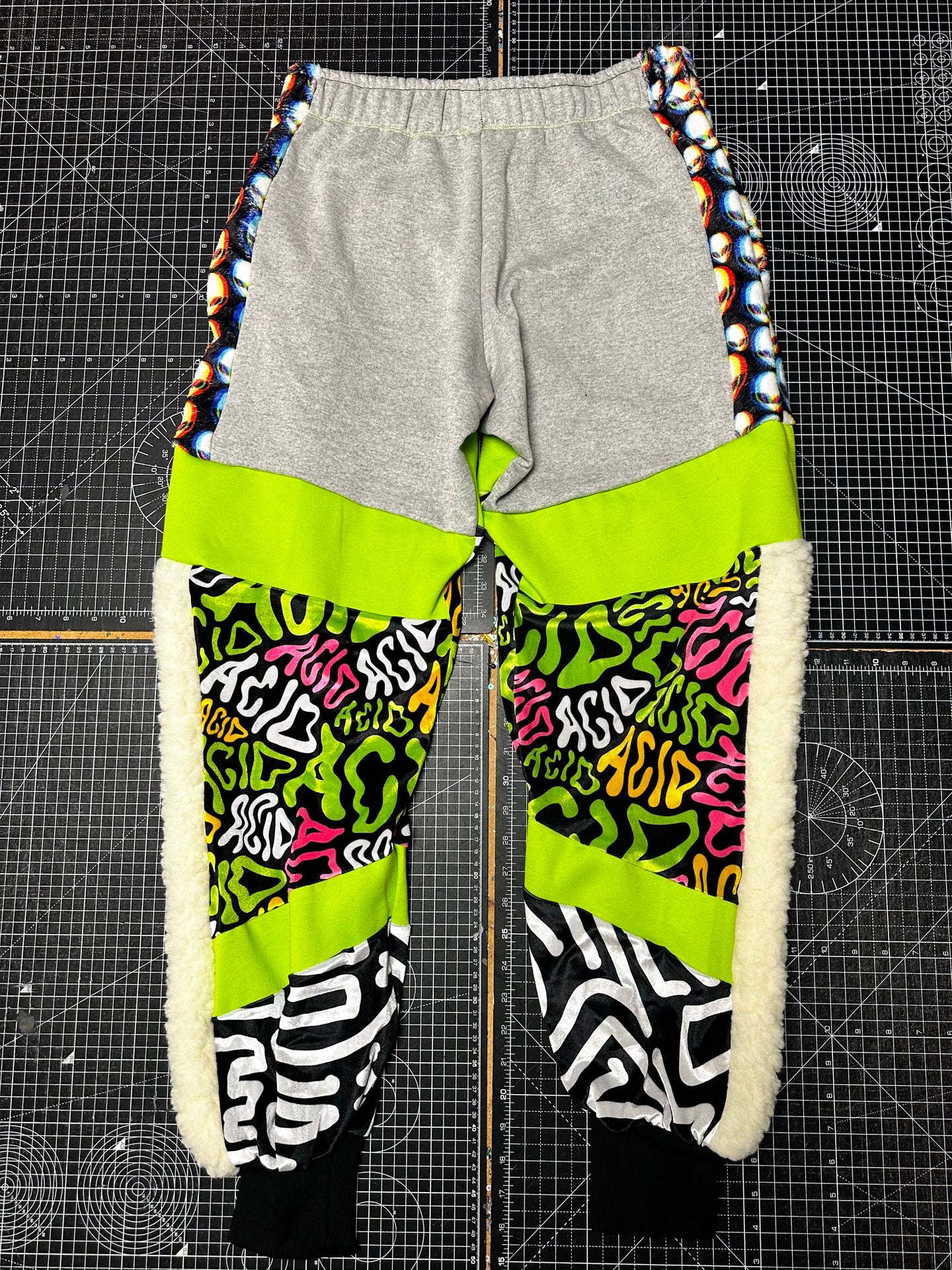 Neon Acid X Lime Tracksuit Bottoms (S)