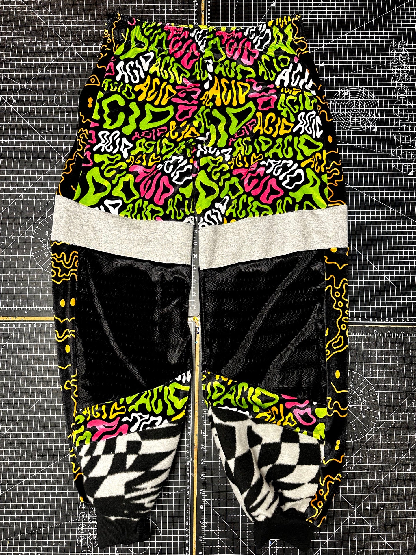 Acid X Smiley Velvet Tracksuit Bottoms (L)