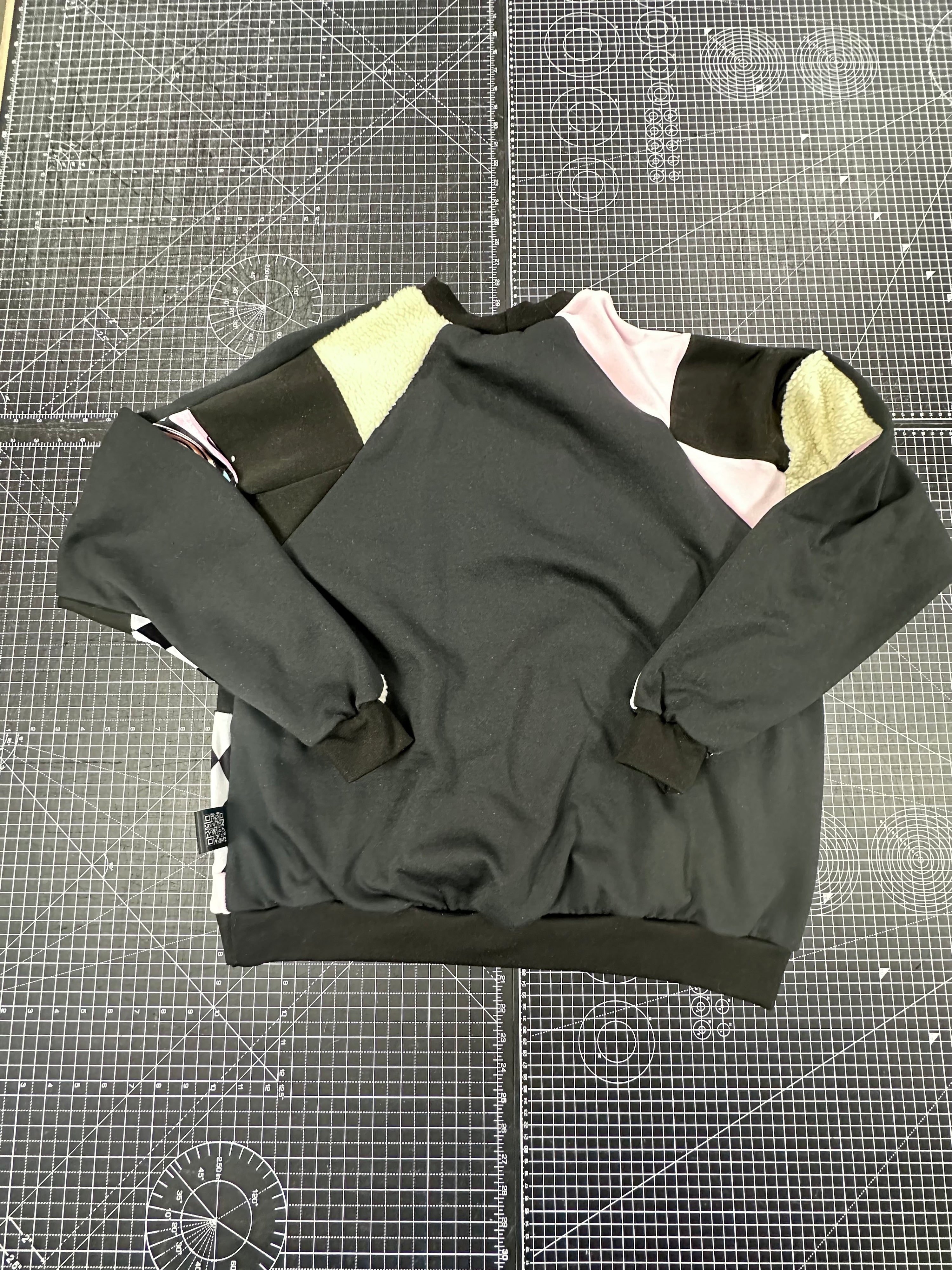 Baby Pink X Pastel Patchwork Sweatshirt (XL)