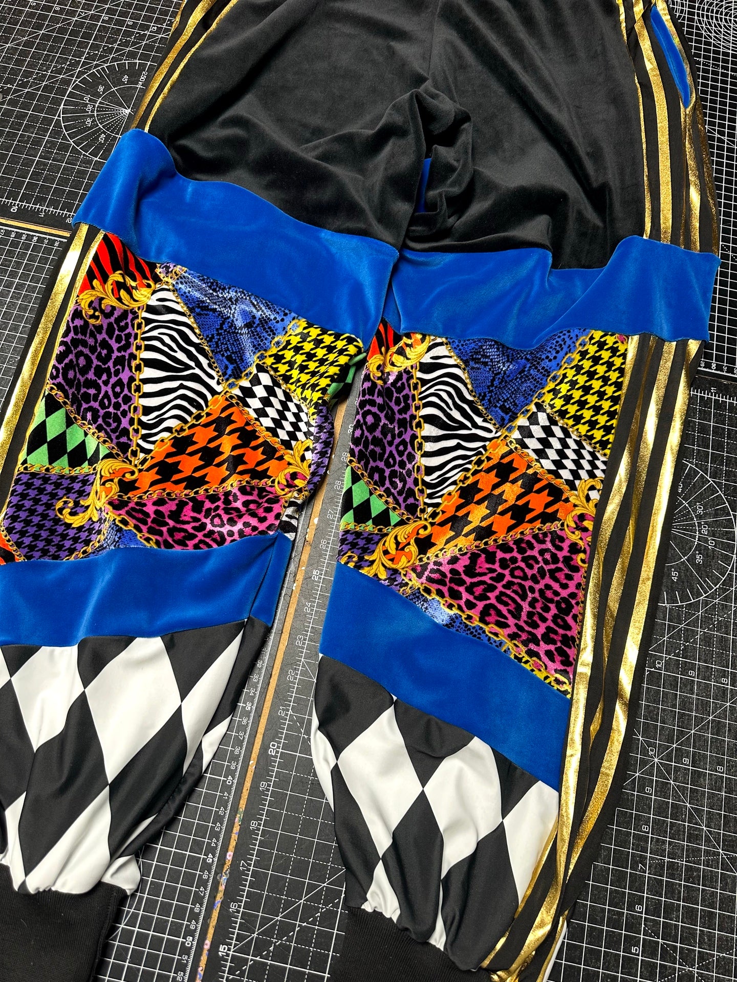 Electric Blue X Abfab Velour Tracksuit Bottoms (M)