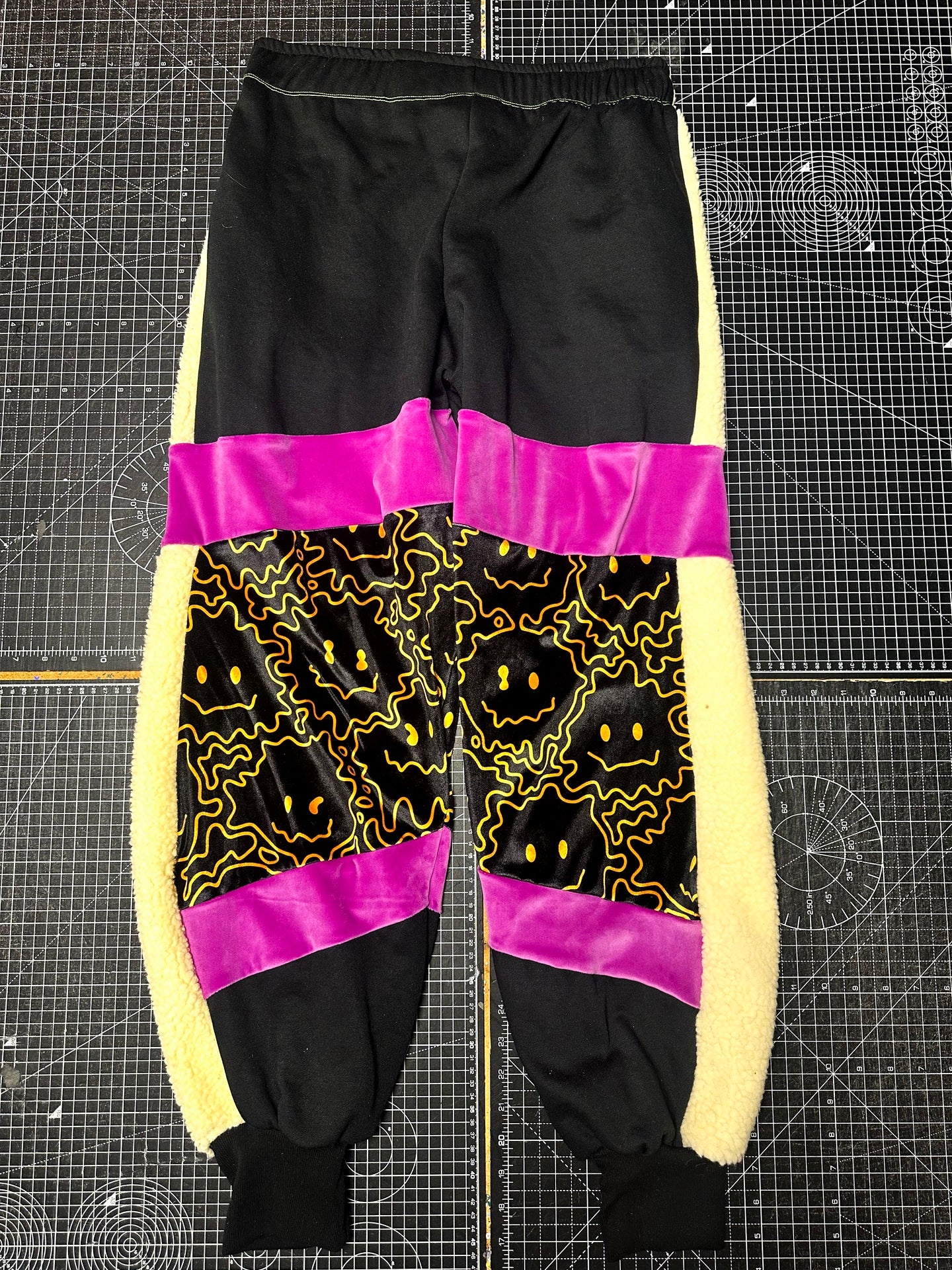 Magenta X Smiley Velour Tracksuit Bottoms (S)