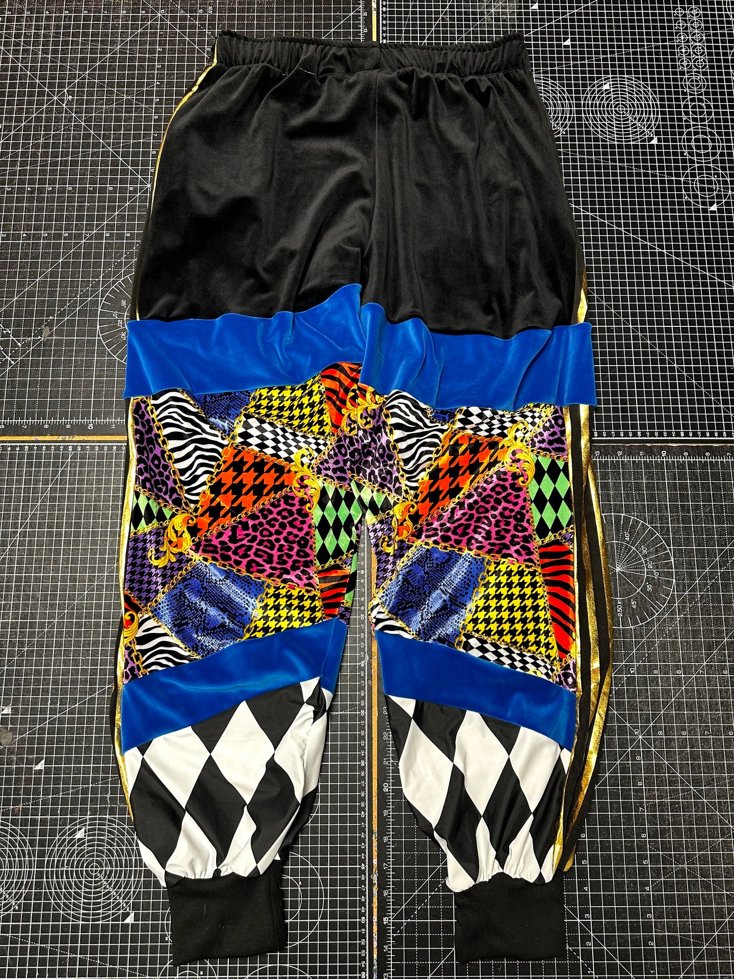 Electric Blue X Abfab Velour Tracksuit Bottoms (M)