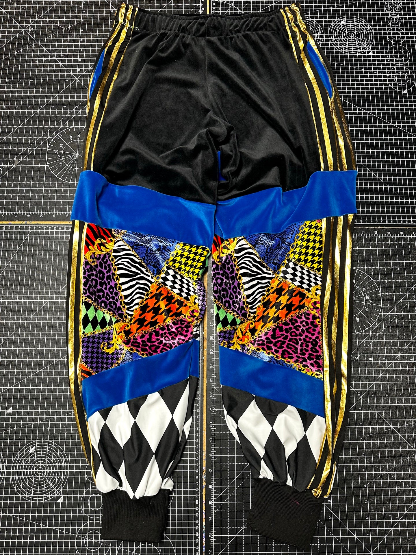 Electric Blue X Abfab Velour Tracksuit Bottoms (M)