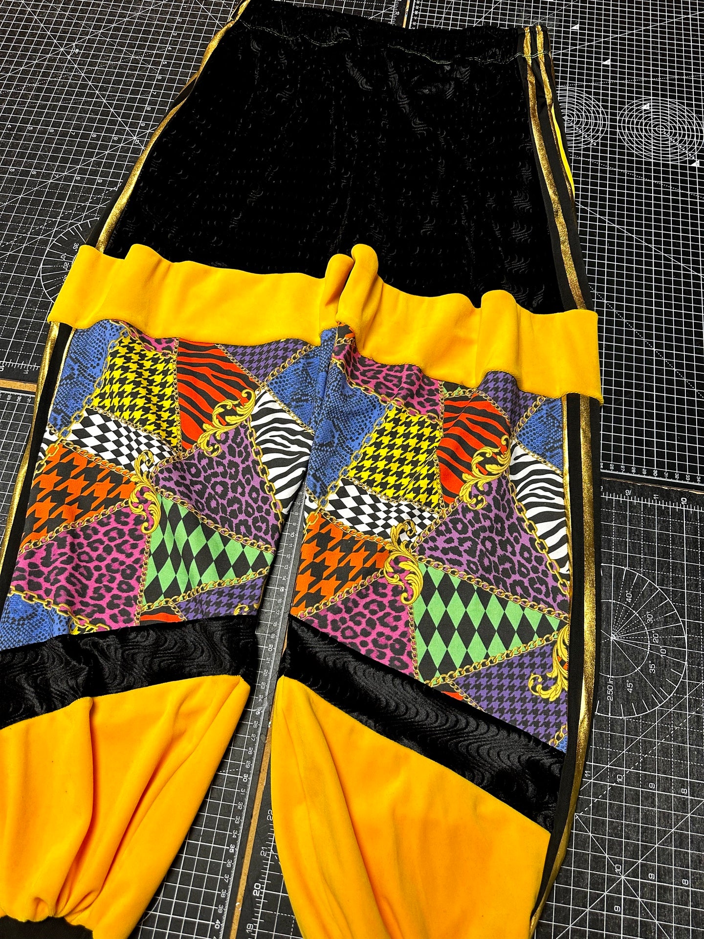 Yellow X ABFAB Velour Tracksuit Bottoms (L)