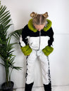 Bellisa x white velour matching tracksuit luxury streetwear summer travel fashion faux fur ethical shopping