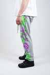 Graffiti print grey joggers independent Bristol fashion brand