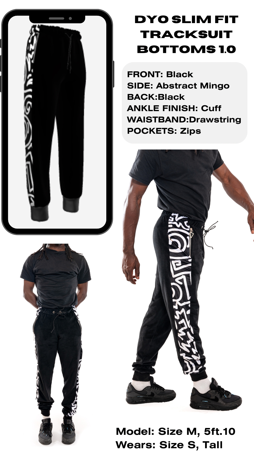 Slim leg tracksuit hot sale bottoms
