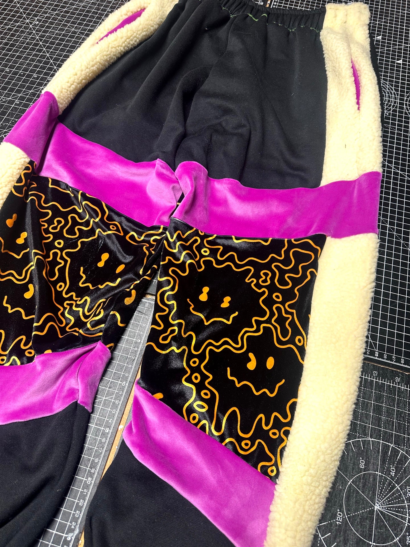 Magenta X Smiley Velour Tracksuit Bottoms (S)